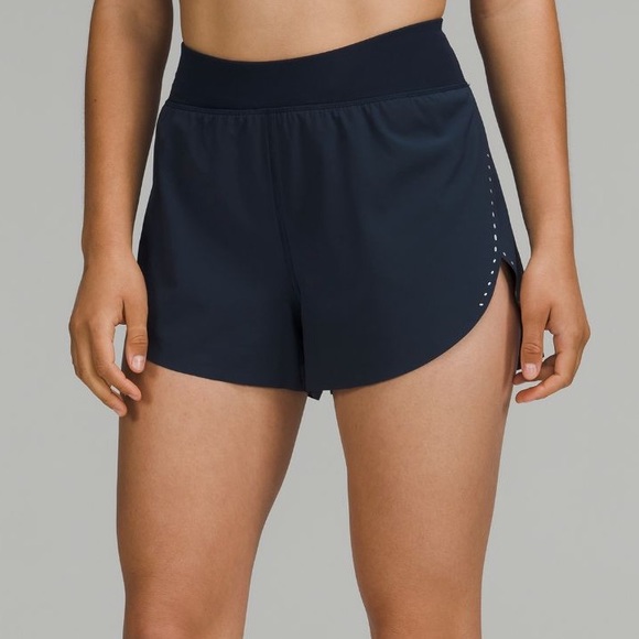 lululemon athletica Pants - NWT Lululemon Find Your Pace High-Rise Lined Short 3” - Women’s Size 2 True Navy